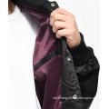 Savage Black Satin Savage Bomber Jacket